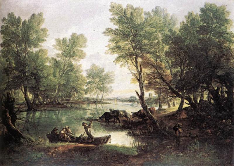 GAINSBOROUGH, Thomas River Landscape dg Spain oil painting art